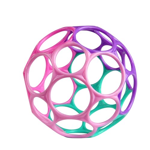 Bright Starts Oball Easy Grasp Infant Toy Ball - 4" Pink/Purple