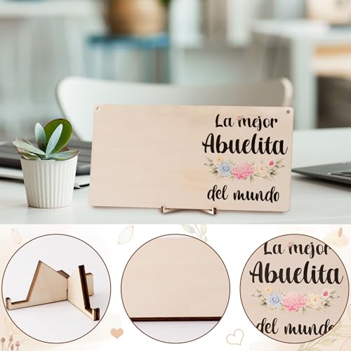 La Mejor Abuelita Del Mundo Wooden Photo Frame Gift