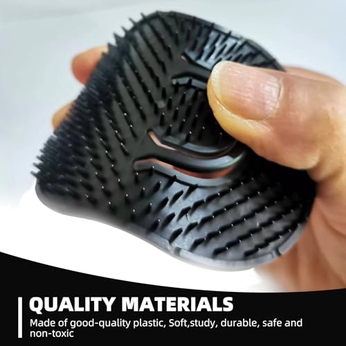Soft 'N Style Pocket Palm Shampoo Brush 4-Pack Hair Scalp Massager