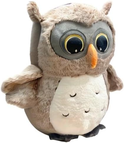 Ryttir Chubby Gray Owl Stuffed Animal - 15.7 Inch Plush Toy for Kids & Room Decor | Perfect Gift for Owl Lovers