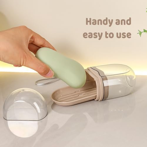 Travel Soap Dish Holder Case for Shower Bar - Waterproof & Compact