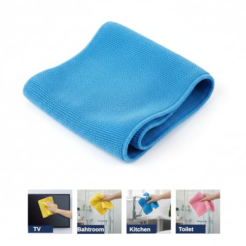 Microfiber Cleaning Cloths 12-Pack | Ultra Absorbent & Lint-Free