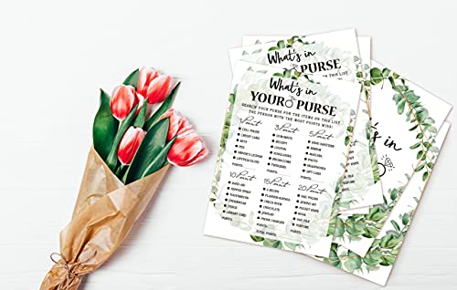 Bridal Shower Game Cards Tropical Jungle Theme 30-Pack