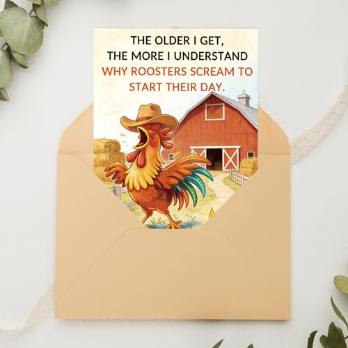Funny Birthday Card for Men & Women - Humorous Age Milestone Gift