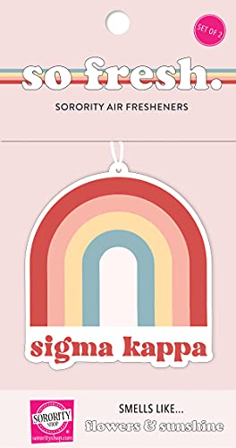 Sigma Kappa Rainbow Air Freshener - 2 Pack, Flowers & Sunshine Scent