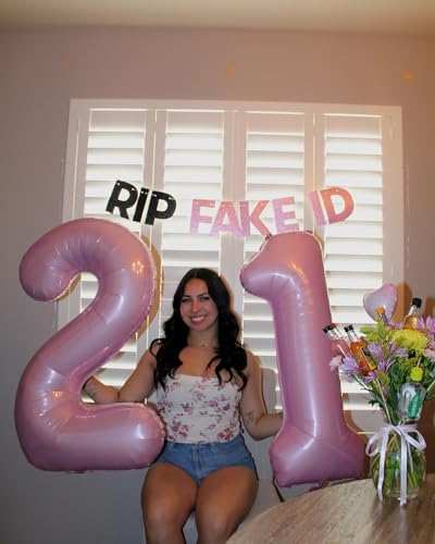 Pastel Pink Number 2 Balloon - 40 Inch Jumbo Birthday Decoration