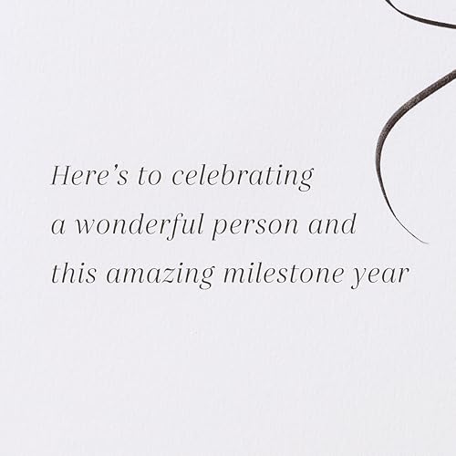 Elegant 70th Birthday Card with Embroidered Balloon & Gold Foil