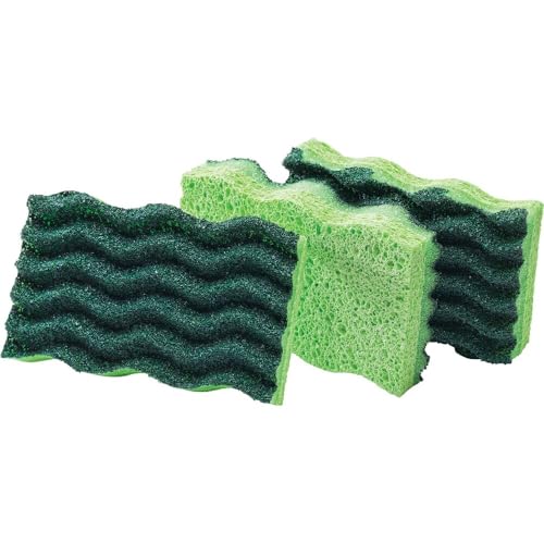Libman Heavy Duty Scrub Sponges - 3 Pack for Tough Cleaning