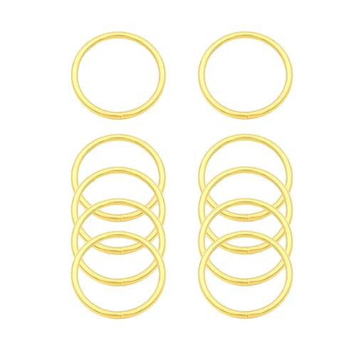 40pcs Heavy Duty Metal O Rings for Pet Collars & Sewing