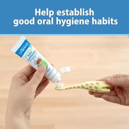 Dr. Brown's Infant-to-Toddler Giraffe Toothbrush - Yellow, 1 Count, BPA Free