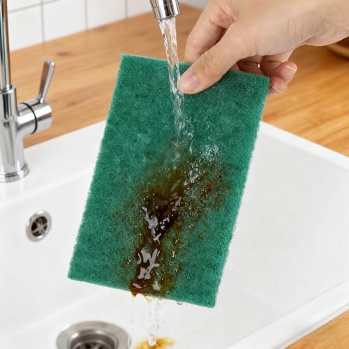 Ohlove 36-Piece Heavy Duty Non-Scratch Scouring Pads for Kitchen Cleaning