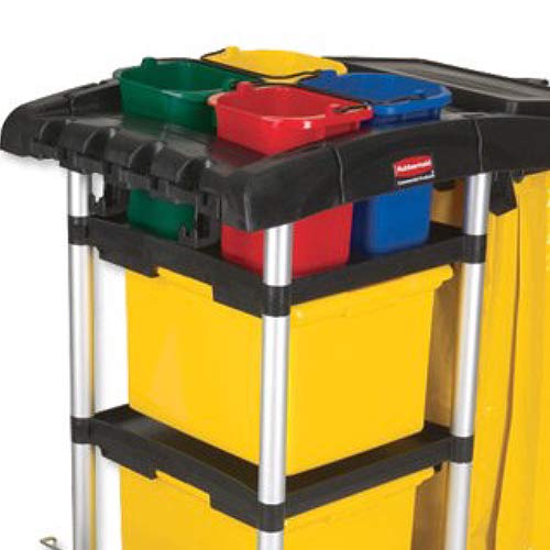 Rubbermaid Commercial Products Heavy-Duty Cleaning Pail 5-Quart Yellow Utility Bucket with Built-In Spout and Handle for House Cleaning/Storage/Livestock Feeding/Car Washing