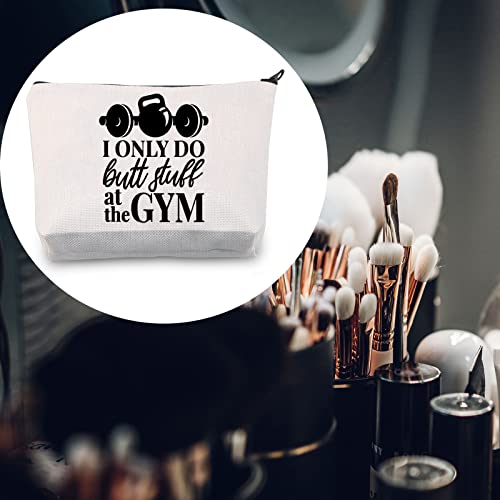 LEVLO Funny Gym Makeup Bag Fitness Workout Gift Pouch