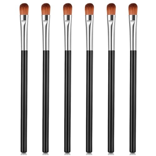 Exclaith 6-Piece Flat Concealer Brush Set for Eyeshadow and Makeup