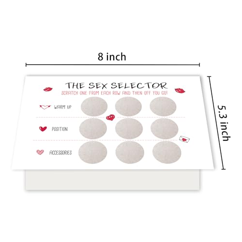 Naughty Scratch Anniversary Cards for Him - Romantic Gifts