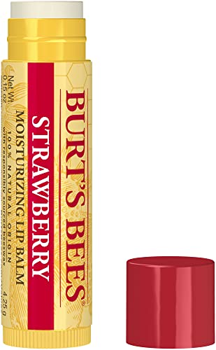 Burt's Bees Moisturizing Lip Balm, Strawberry, 0.15 oz