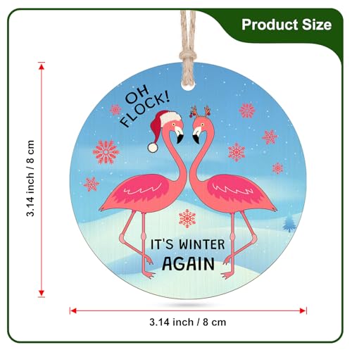 Flamingo Christmas Ornament - Inspirational Gift for Women & Kids