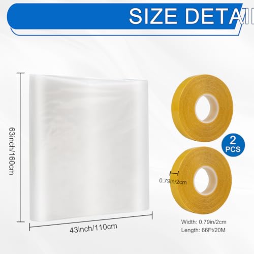 Thermal Shrink Window Insulation Film Kit - 5 Pack (47"x315")