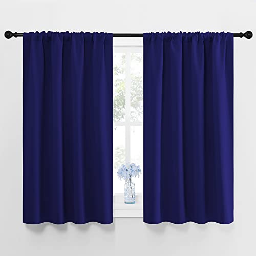 NICETOWN Royal Blue Blackout Curtains, 42x45 Inch Thermal Insulated Drapes