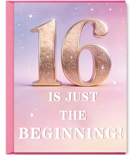 Sweet 16 Birthday Card for Teen Girls - Heartfelt Message & Design