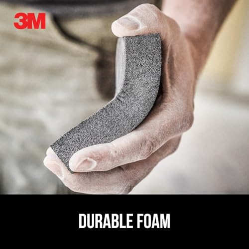 3M Drywall Sanding Sponge, Fine/Medium Grit, 4-7/8 x 2-7/8 in (Pack of 2)