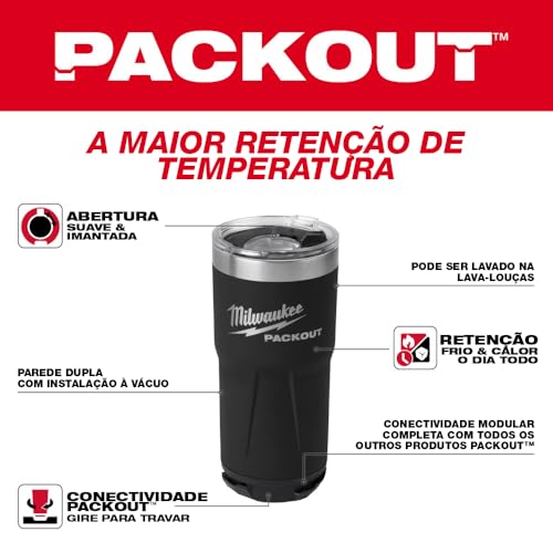 Milwaukee Electric - PACKOUT. 20OZ Tumbler - Black