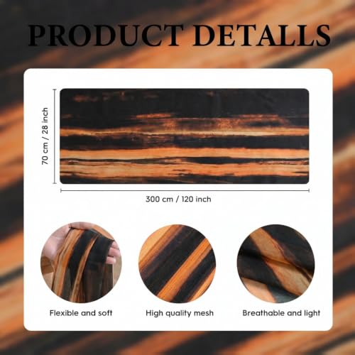 28 x 120 Inch Caramel Boho Fall Chiffon Table Runner for Dining & Holiday Decor