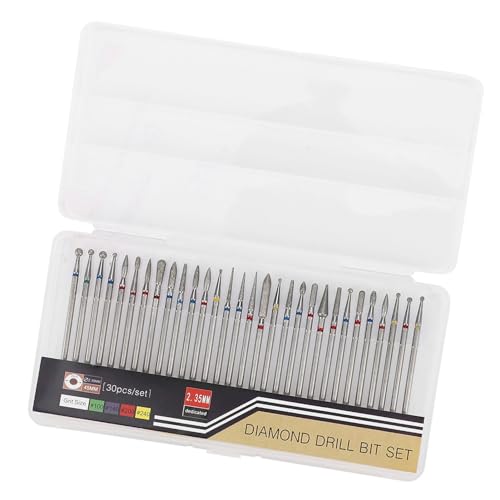 30-Piece Nail Drill Bits Set - Professional Acrylic & Gel Removal