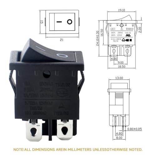 Power Switch for Shop-Vac Wet Dry Vacuums Replacement 8231810
