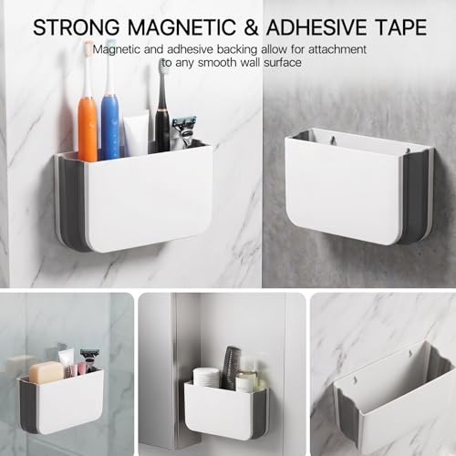 Magnetic Toothbrush Holder for Cruise Ship Cabin Walls - Foldable Organizer