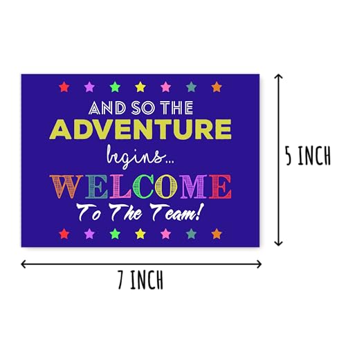 Funny Welcome To The Team Card - 5x7 Adventure Begins Card