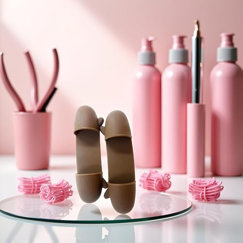 YLiiii Heat Resistant Silicone Finger Guards for Hair Styling Tools - 1 Pair