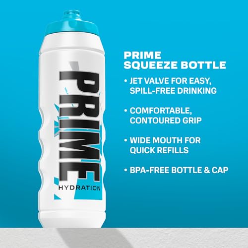 PRIME Hydration 32 oz Blue Chill Sports Water Bottle - BPA-Free, Leakproof, Easy-Grip, Dishwasher Safe