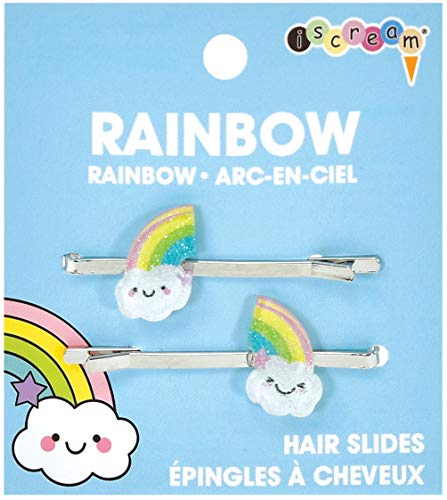 iscream Happiest Rainbows Embellished Hair Slides Set of 2