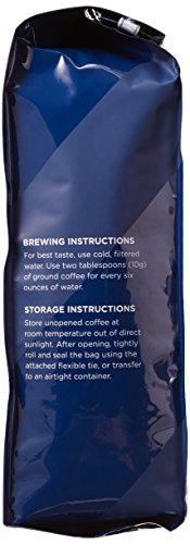 Amazon Fresh Organic Fair Trade Peru Ground Coffee, Medium Roast, 3-Pack