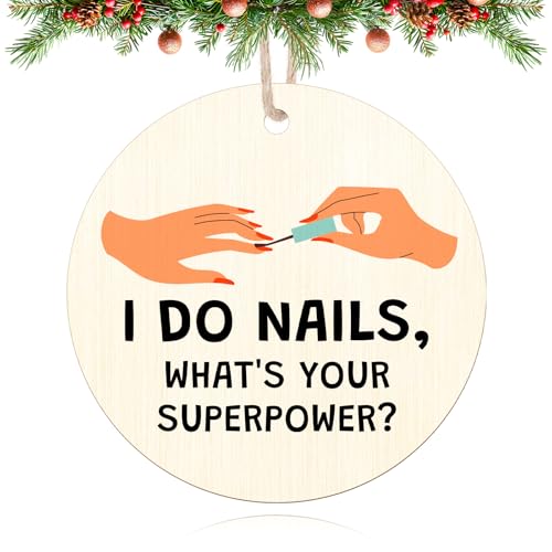 Nail Technician Christmas Ornament - Gift for Manicurists & Nail Lovers