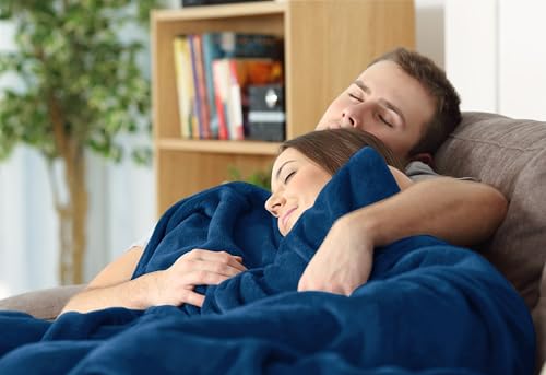 Utopia Bedding Twin Fleece Blanket - Ultra Soft Navy Microfiber 60x80 Inch