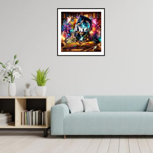 5D Diamond Art Painting Kit - Magic Hat Design, 12x12 Inch