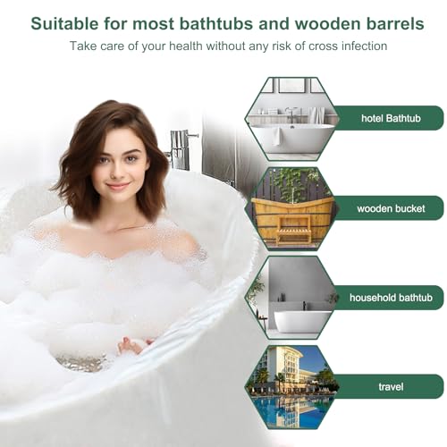 Disposable Bathtub Liners 10-Pack Large Waterproof Plastic Cover for Home & Travel