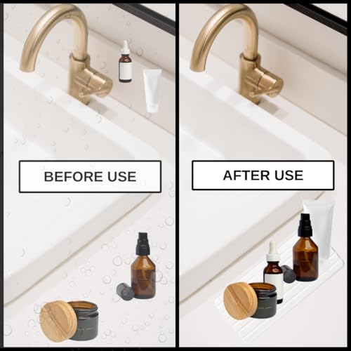 Ankzon 2-Pack Fast-Drying Diatomite Sink Tray, Ultra-Absorbent Soap Holder