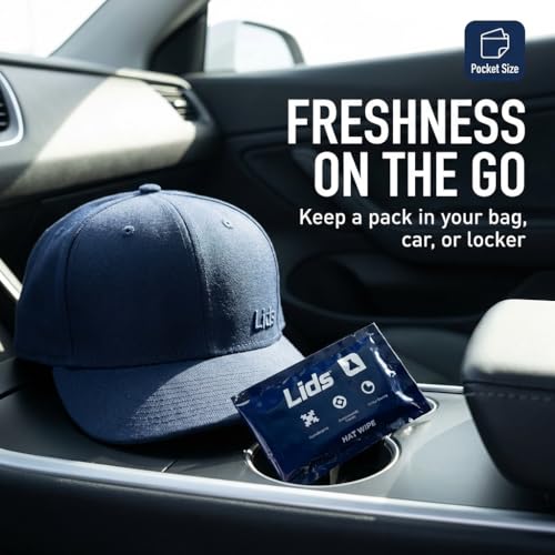Lids On-The-Go Hat Wipes 12-Pack - Biodegradable & Non-Toxic