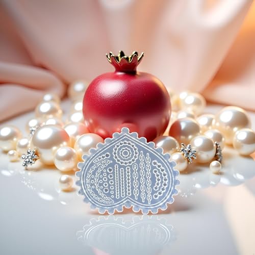3D Silicone Nail Art Mold Pearl Flower Chain Carving Mould