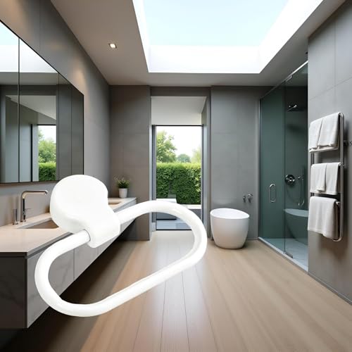 Adhesive Hand Towel Ring - Round Wall-Mounted Holder for Bathroom
