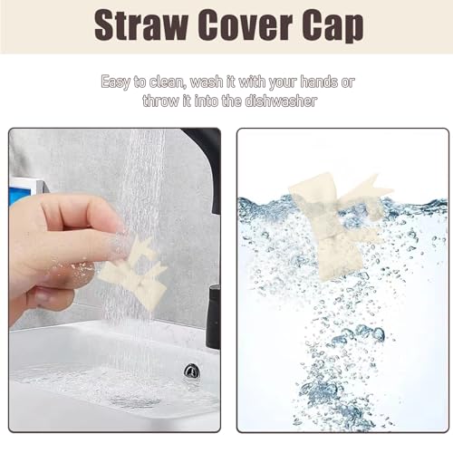 6Pcs Silicone Straw Toppers Covers for Stanley Cups 40/30oz 10mm(0.4in) Dust-Proof Bow Straw Covers Toppers Suitbale for Stanley Cup Accessories Reusable Straws Caps (Colorful F)