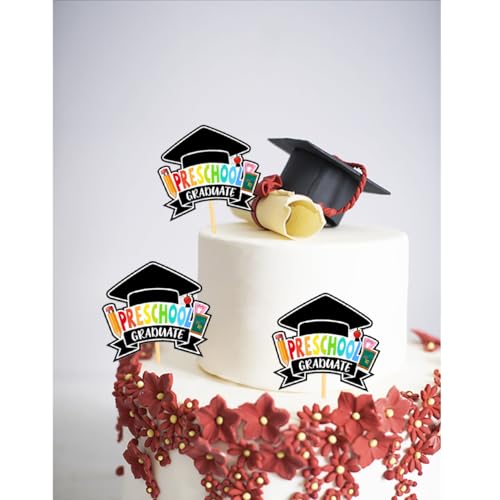 2026 Pre School Graduation Cupcake Toppers - 24 Pcs Set