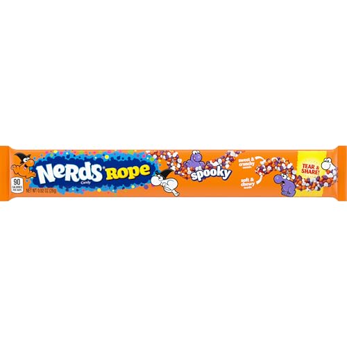 Spooky Nerds Rope Candy - Halloween Gummy Treat, 0.92 oz