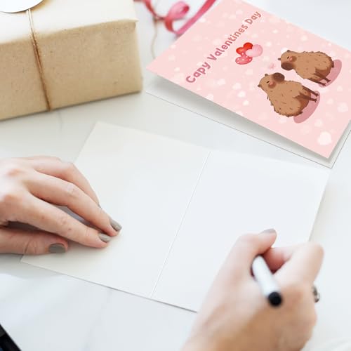 Cute Capybara Valentine's Day Card for Boyfriend or Girlfriend