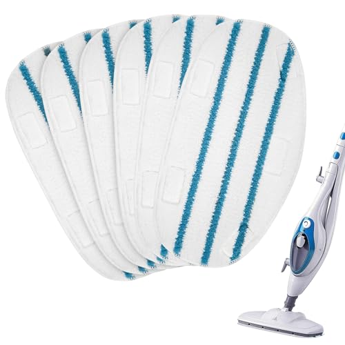 6 Pack Steam Mop Pads for PurSteam ThermaPro 211 - Microfiber Replacement