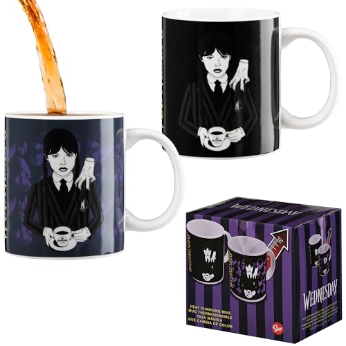 Wednesday Color Changing Magic Mug - Gothic Ceramic Coffee Cup