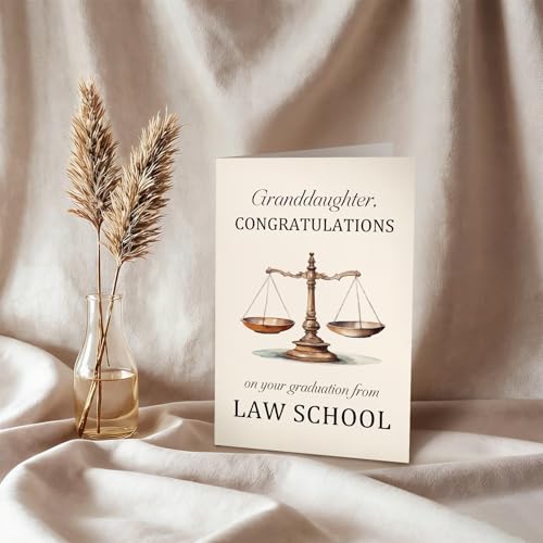 Law School Graduation Card for Granddaughter from Grandparents